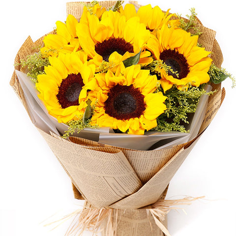 Because of love(
6 sunflowers-
