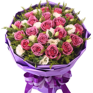 Crazy for you(
19 fine purple roses)
