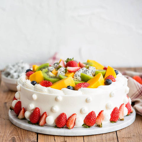 Round Birthday Fruit Cake to China