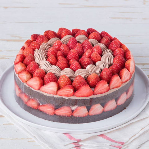 Circular Strawberry Cake To China